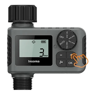 Insoma Automatic Water Timer Intelligent Irrigation Watering System Sprinkler Timer Garden Programmer Equipment IPX5 LCD Display